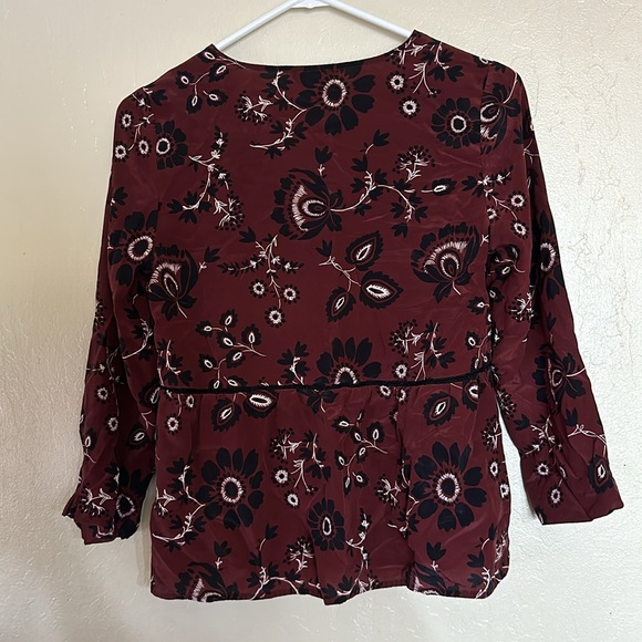 Sézane Silk Leona Floral Blouse Size 34 Or US size 2 - Picture 3 of 6
